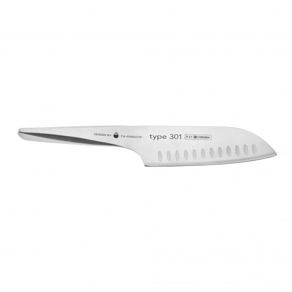 Santoku mit Kullenschliff Design by F. A. Porsche - BERUFSMESSER.de