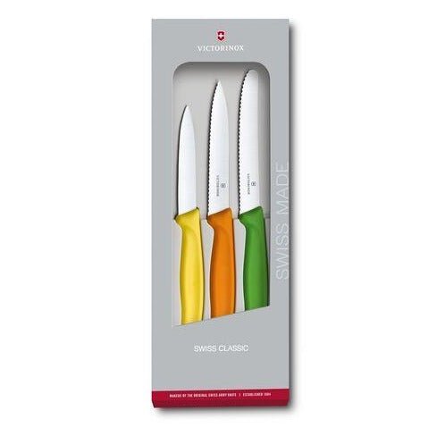 Swiss Classic Gemüsemesser-Set 3-teilig farbig - BERUFSMESSER.de