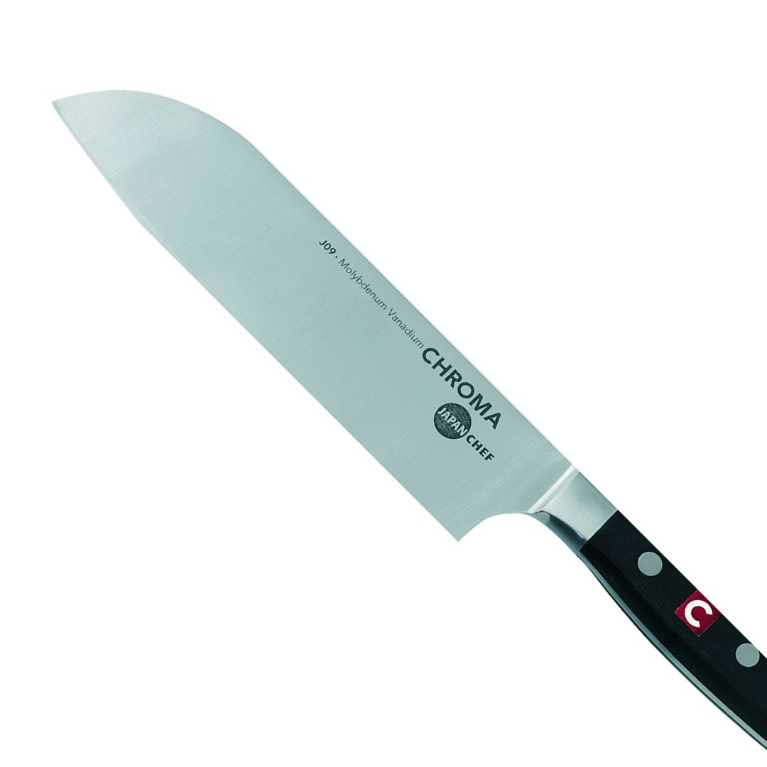 CHROMA JAPANCHEF Santoku, 17 cm - BERUFSMESSER.de