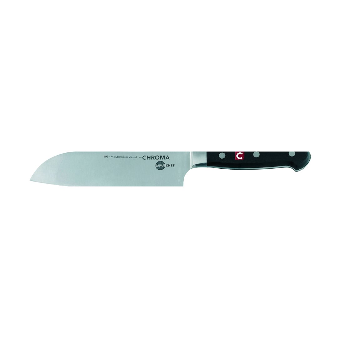 CHROMA JAPANCHEF Santoku, 17 cm - BERUFSMESSER.de