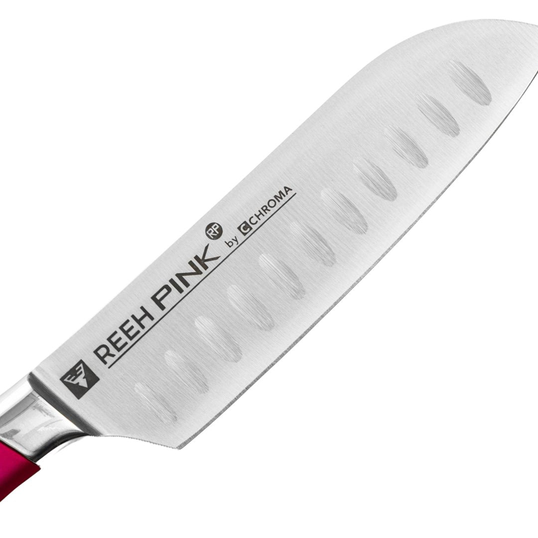 REEH PINK by CHROMA kleines Santoku, 12 cm - BERUFSMESSER.de