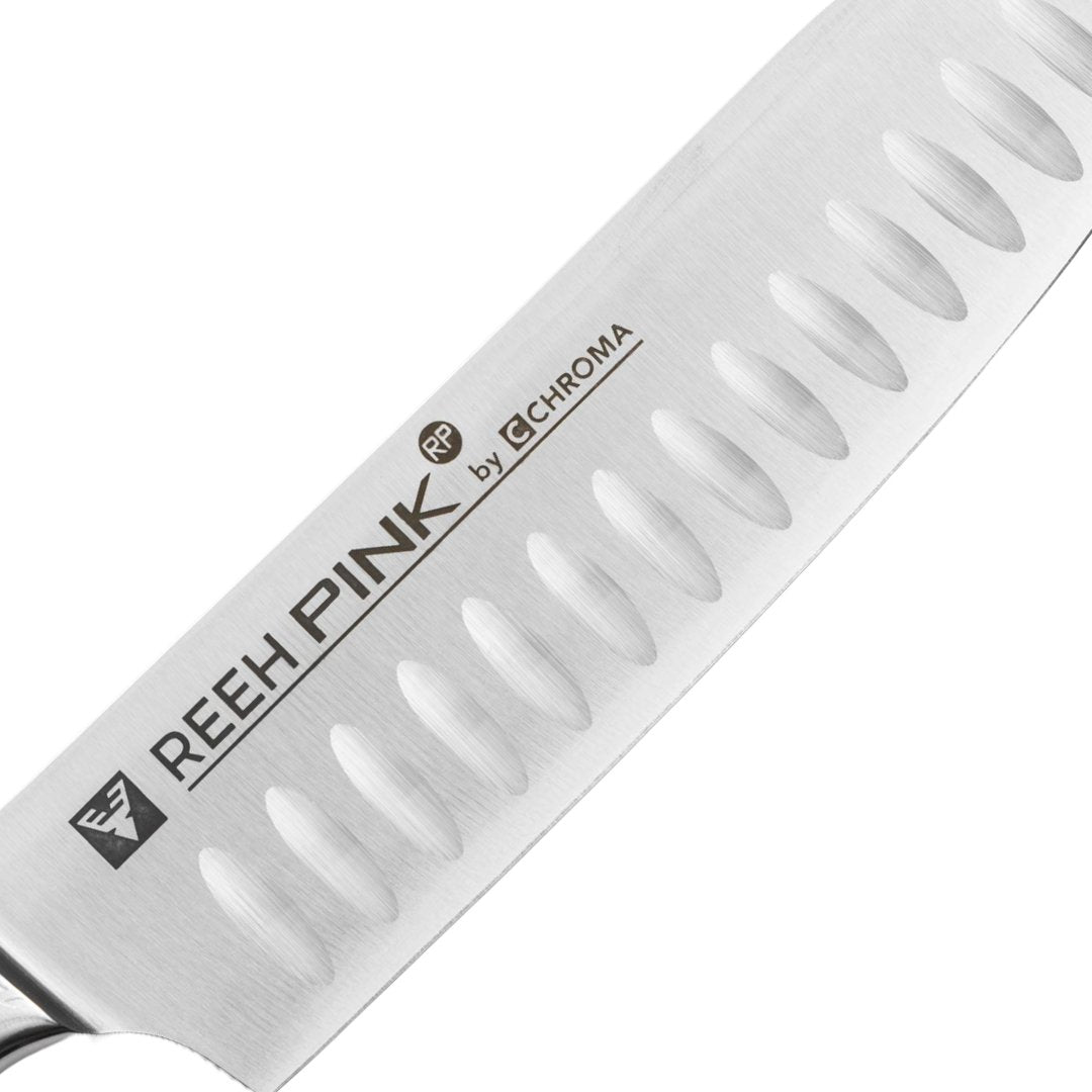 REEH PINK by CHROMA Santoku, 18 cm - BERUFSMESSER.de